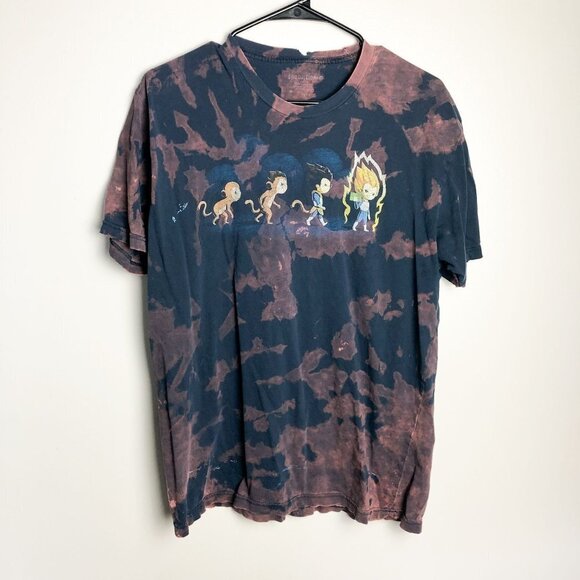 Dragon Ball Z Evolution of to Super Sayan Tie Dye T Shirt Large - Picture 1 of 7